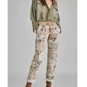 Anthropologie High Rise Patchwork Jeans - Multicolor